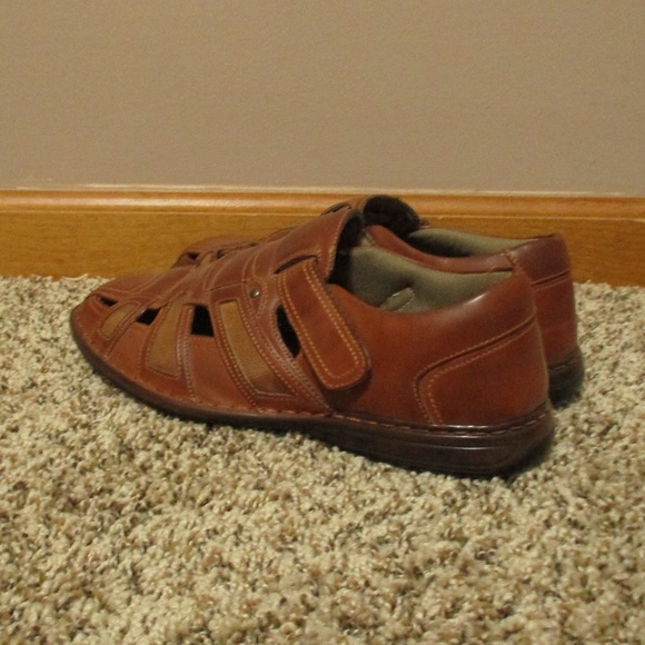 Stacy Adams Bridgeport Closed Toe Fisherman Sandal Men's 9 Brown - Picture 6 of 16